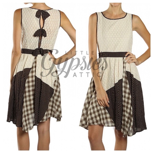 Ryu Farmhouse Multi Print and Bow Dress - Picture 10 of 14